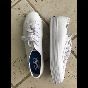 Women’s Keds white canvas sneakers